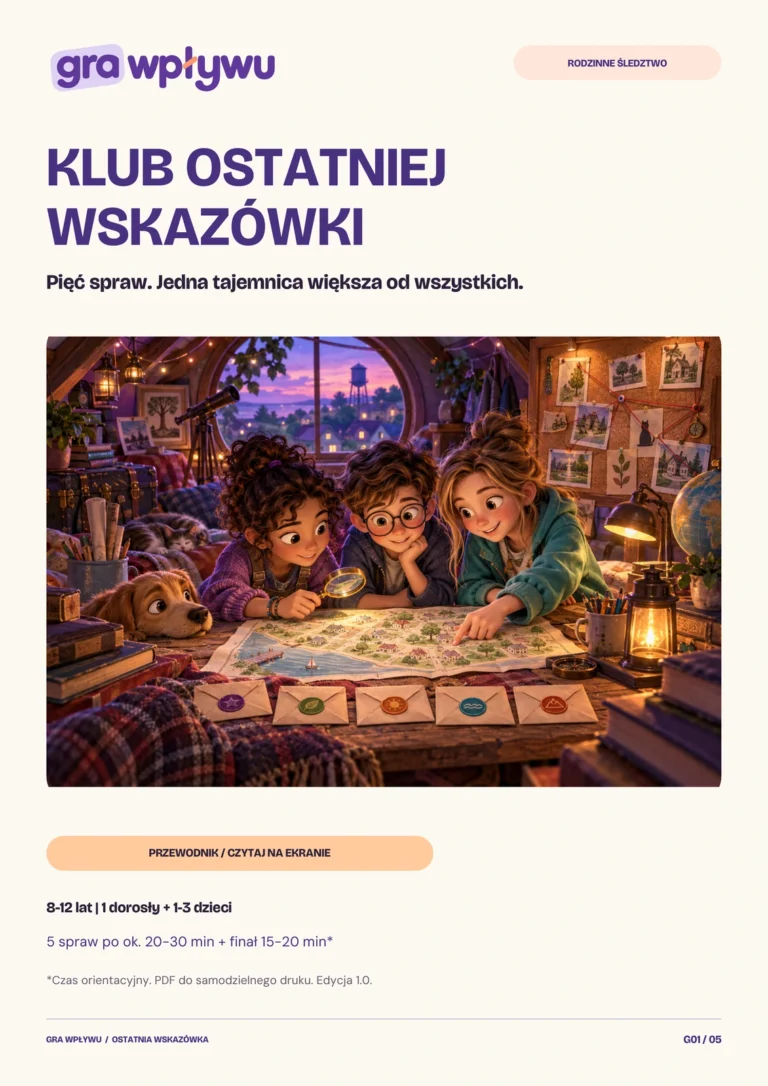 Klub Ostatniej Wskazówki — okładka przewodnika PDF