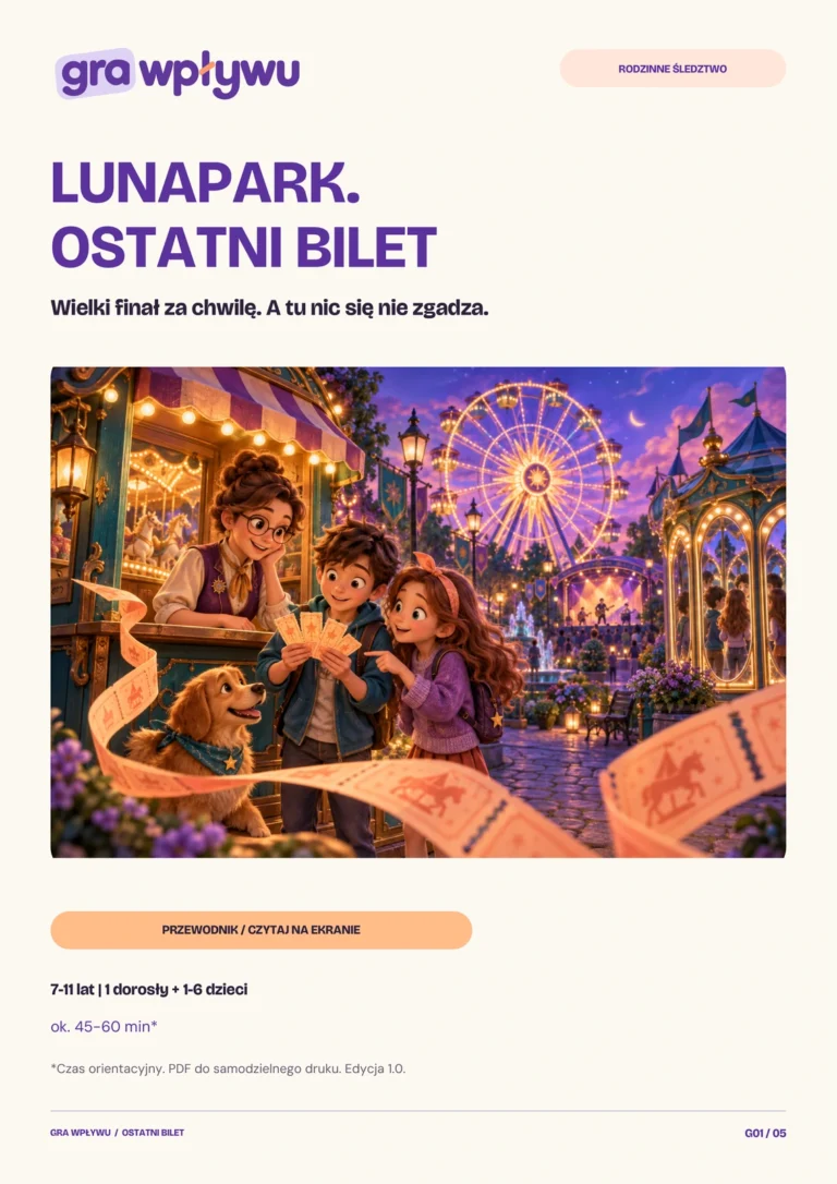 Lunapark. Ostatni bilet — okładka przewodnika PDF