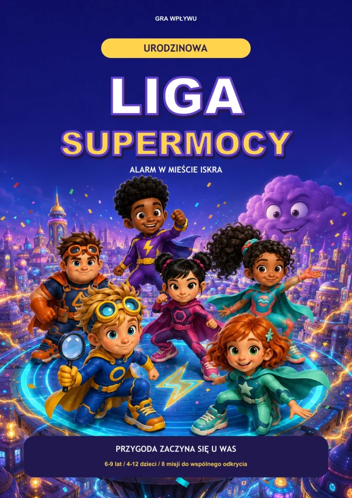 Okładka Urodzinowej Ligi Supermocy