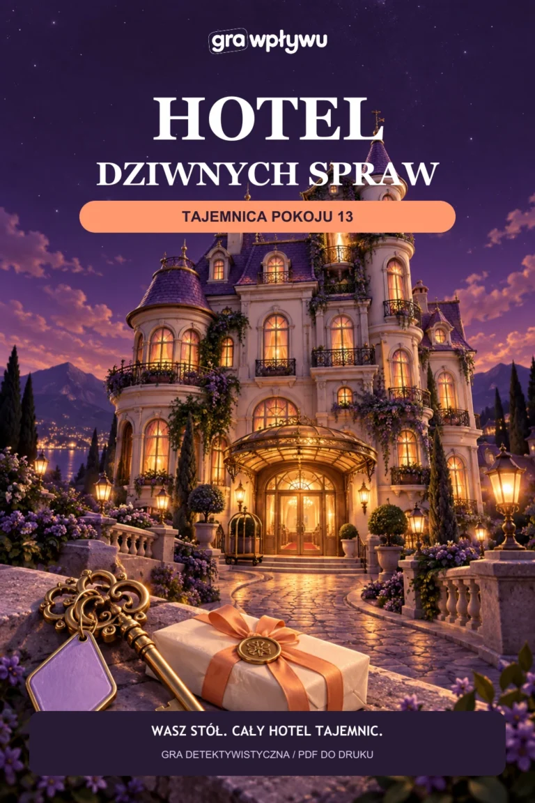 Hotel Dziwnych Spraw — Tajemnica pokoju 13, okładka gry